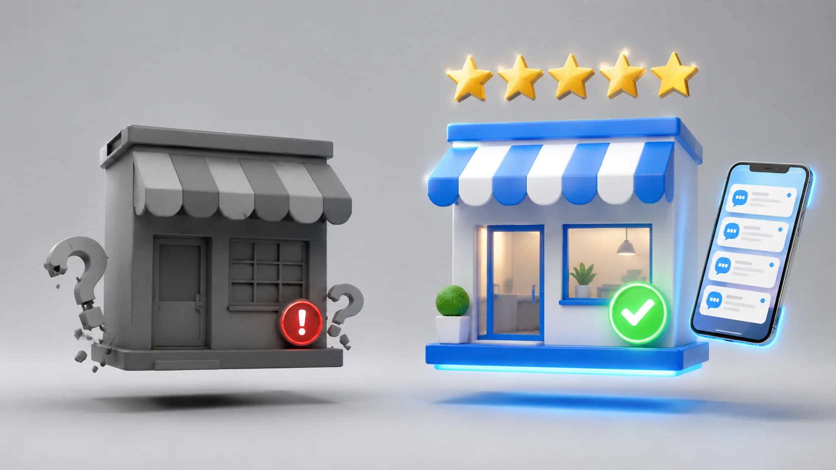 Comparativo entre um perfil abandonado e um perfil comercial otimizado