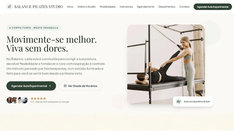 Prévia do Modelo Agenda 6 - Fisioterapia e Pilates