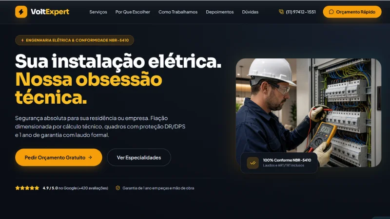 Prévia do Modelo Confiança 2 - Instalações Elétricas
